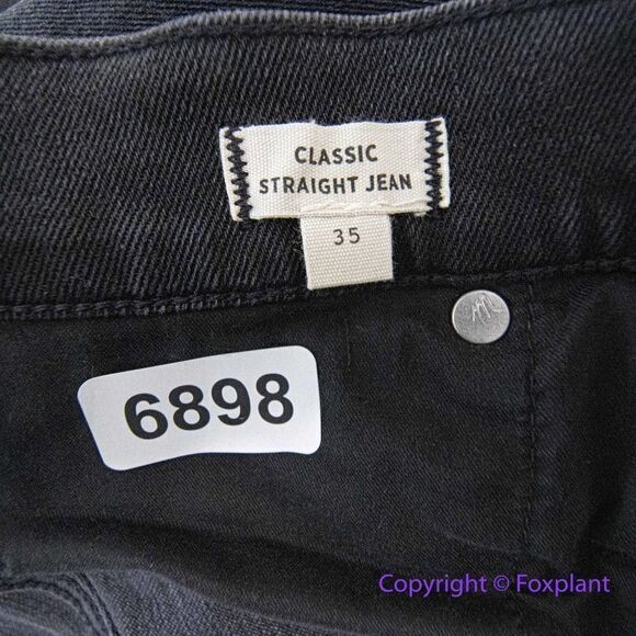 NEW Madewell Classic‎ Straight Jeans in Lunar Wash, 35 - Picture 13 of 15